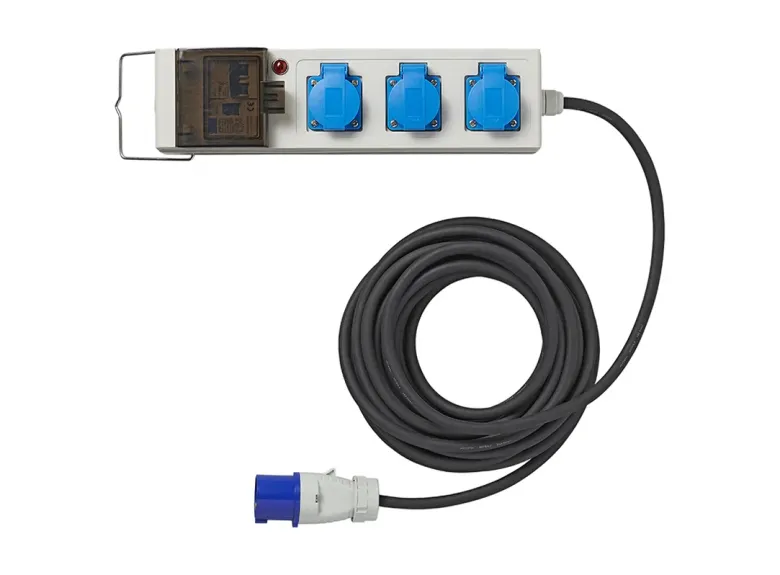 ProPlus tent/vouwwagen verdeeldoos - 10 meter