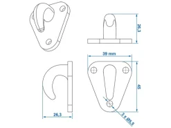 ProPlus touwhaken - kunststof