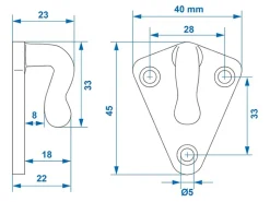 ProPlus touwhaken - metaal