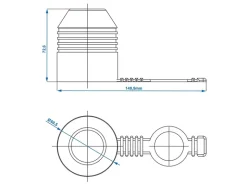 ProPlus trekhaakdop met ring