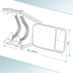 ProPlus universele duo caravanspiegel