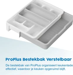 ProPlus verstelbare bestekbak - 40 x 31,5 x 6 cm