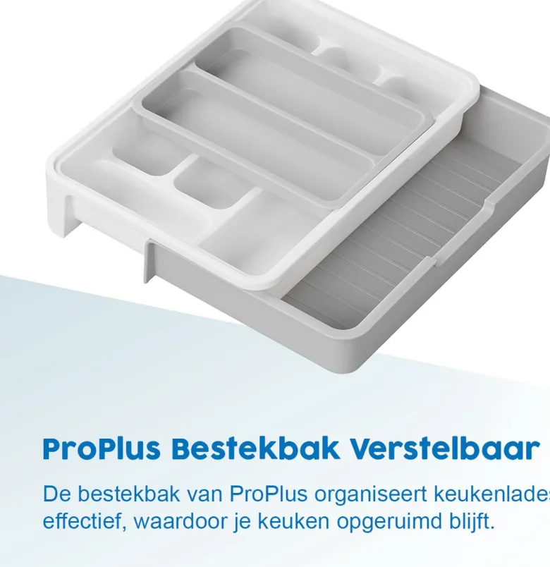 ProPlus verstelbare bestekbak - 40 x 31,5 x 6 cm