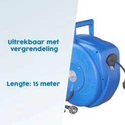 ProPlus 220 volt automatische kabelhaspel - 15 meter
