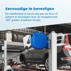 ProPlus 220 volt automatische kabelhaspel - 15 meter