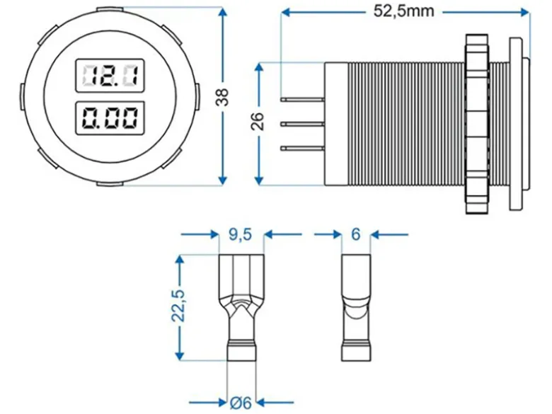 ProPlus volt- en ampèremeter