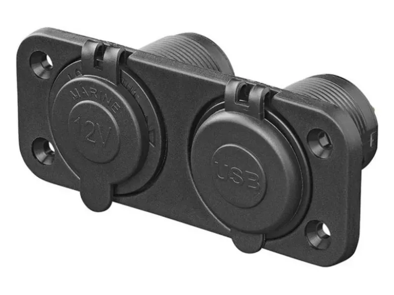 ProPlus 12V stopcontact en snelle USB laders inbouwkit