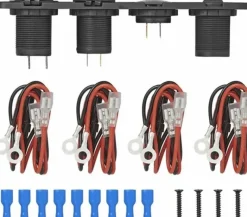 ProPlus 12V stopcontact 2 USB en voltmeter inbouwkit