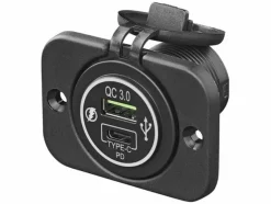 ProPlus 12V USB snellader type A USB C inbouwkit