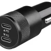 ProPlus 2-wegs USB-C snellaadpoorten autolader