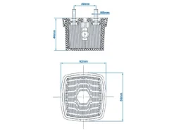 ProPlus 66 x 62 mm markeringslamp - white