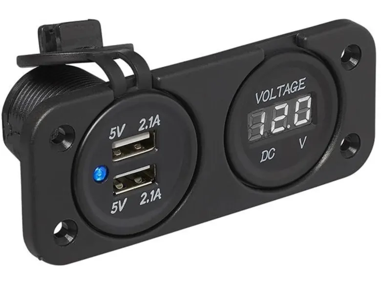 ProPlus 2x USB-A 6-30V voltmeter
