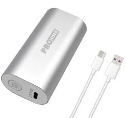 Pro-User 5000 mAh zilvere powerbank