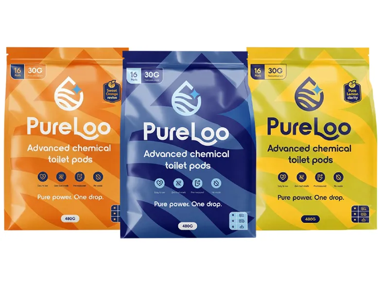 PureLoo Orange & Heritage & Lemon afvaltank pods - Set van 3