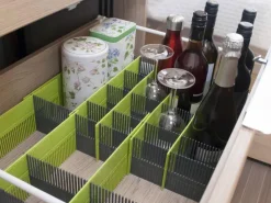 Purvario lade organizer - Lime Anthracite