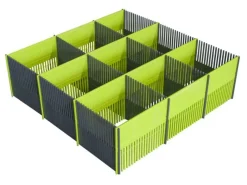 Purvario lade organizer - Lime Anthracite