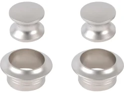 Push-lock knoppen - silver