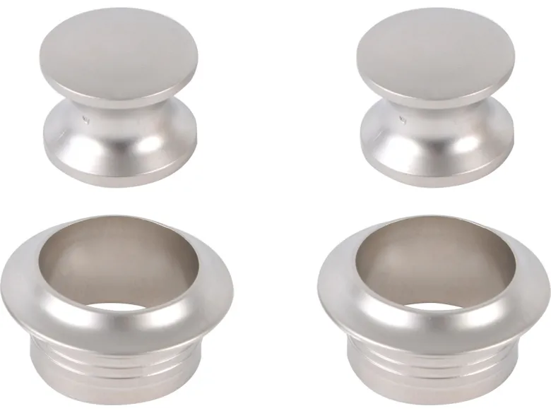 Push-lock knoppen - silver