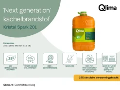 Qlima Kristal Spark Petroleum Kachelbrandstof - 20 liter