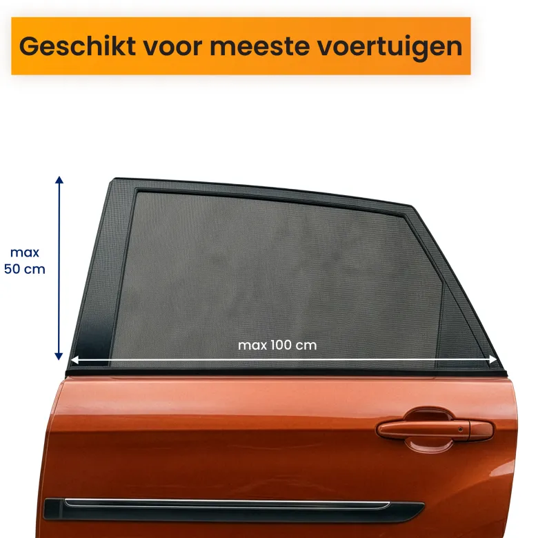 R2B Auto Zonnescherm voor de Zijruit - Set van 2