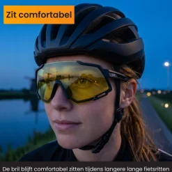 R2B Fietsbril met 5 verwisselbare lenzen - Sportbril