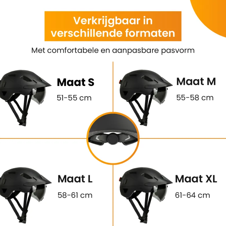 R2B Fietshelm Speed Pedelec met LED-verlichting - Maat S