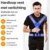 R2B Hardloopvest oplaadbaar - Hardloop Verlichting - Blauw