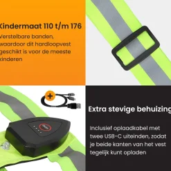 R2B kinderhardloopvest met verlichting