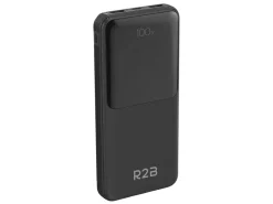 R2B 10000 mAh powerbank met ingebouwde kabels