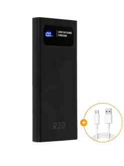 R2B 10.000 mAh Powerbank met LED Display