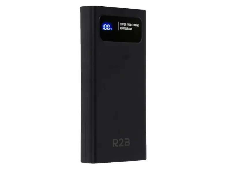 R2B 30000 mah Snellader Powerbank met LED Display