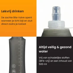 R2B 500 ml Opvouwbare Drinkfles - Grey
