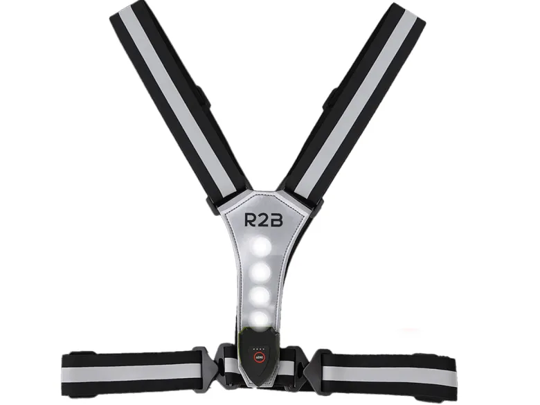 R2B oplaadbaar hardloopvest - Grey
