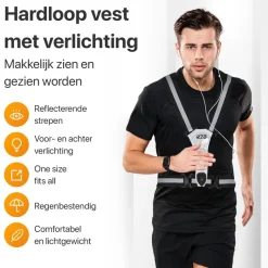 R2B oplaadbaar hardloopvest - Grey