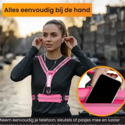 R2B oplaadbaar hardloopvest - Pink