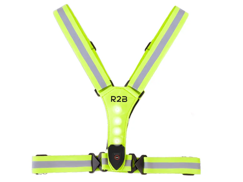 R2B oplaadbaar hardloopvest - Yellow