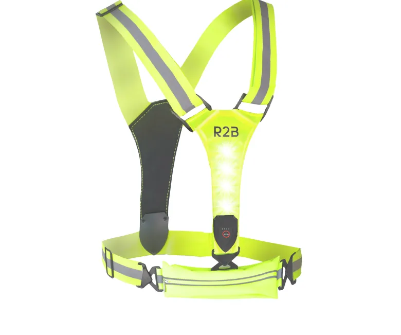 R2B Oplaadbaar Hardloopvest - Yellow