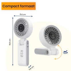 R2B Oplaadbare Handventilator