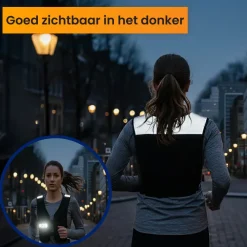 R2B Reflecterend Hardloopvest met 250 ml Soft Flask
