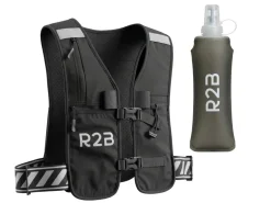R2B Reflecterend Hardloopvest met 250 ml Soft Flask