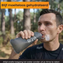 R2B Reflecterend Hardloopvest met 500 ml Soft Flask