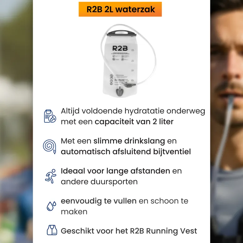 R2B runningvest waterzak