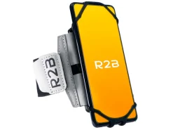 R2B Sportarmband 360 graden rotatie - t/m 6,5 inch - Zilver