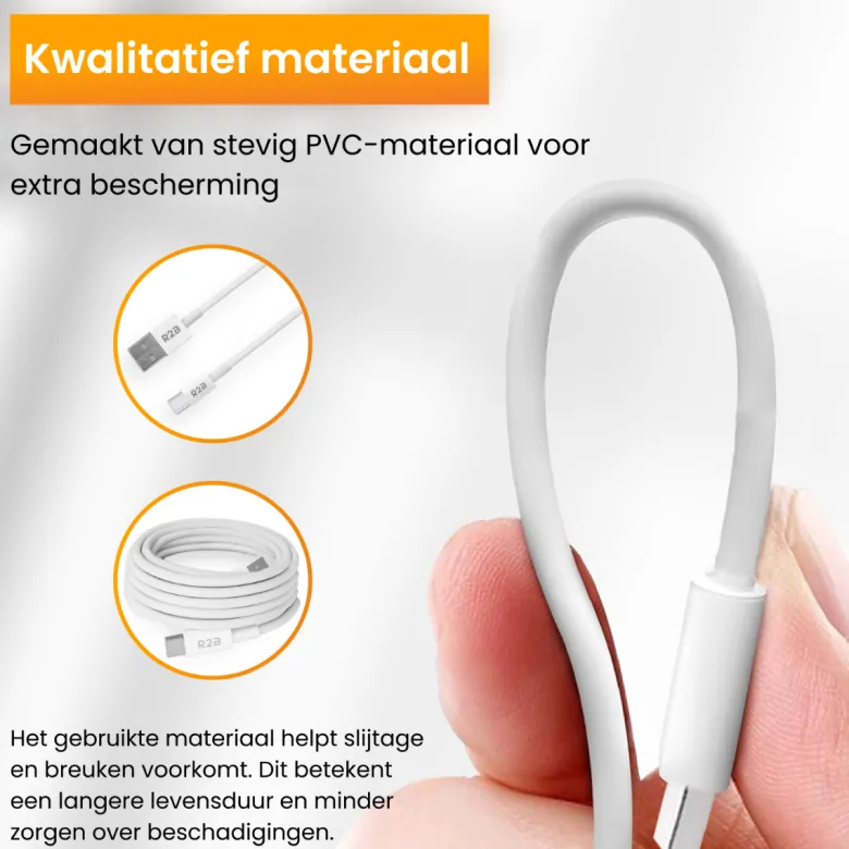 R2B USB-A naar USB-C Kabel - 1 meter