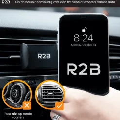 R2B Ventilatie Rooster Auto Telefoonhouder