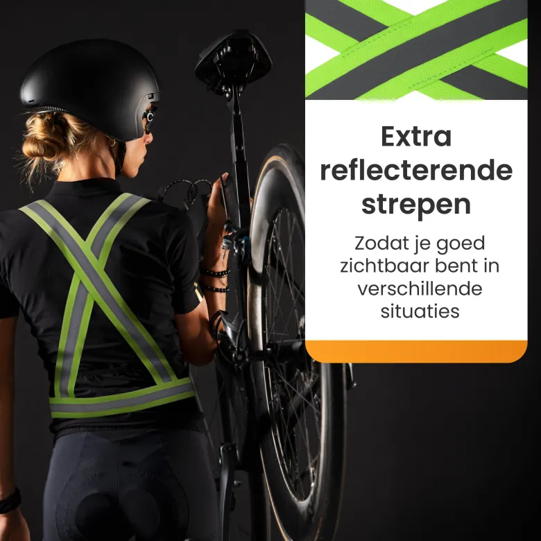 R2B Verstelbaar Reflecterend Veiligheidsvest - Geel