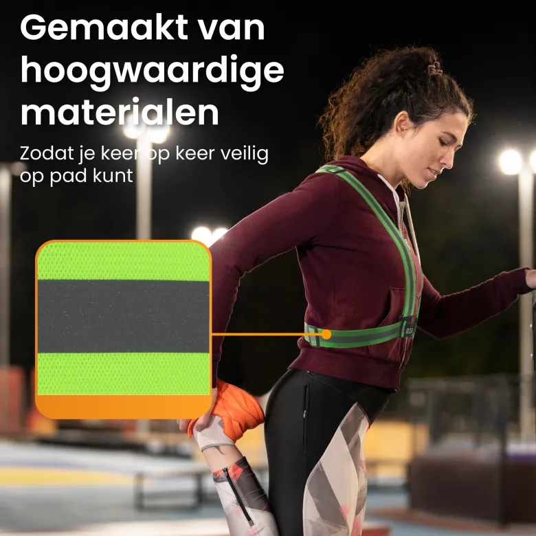 R2B Verstelbaar Reflecterend Veiligheidsvest - Geel