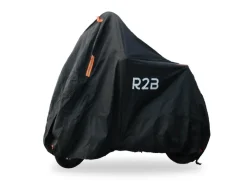 R2B waterdichte fietshoes met opbergtas - Black