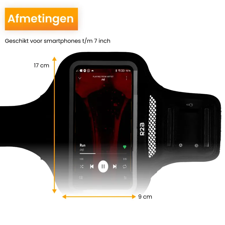 R2B Waterdichte Hardloop Telefoonhouder Sportarmband 7 inch