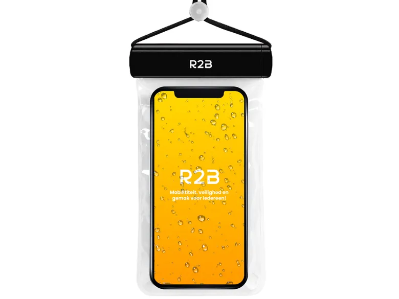 R2B waterdicht telefoonhoesje met koord